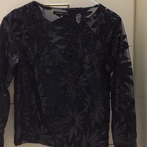 Black sequence blouse. Brand new no tag. Size sm